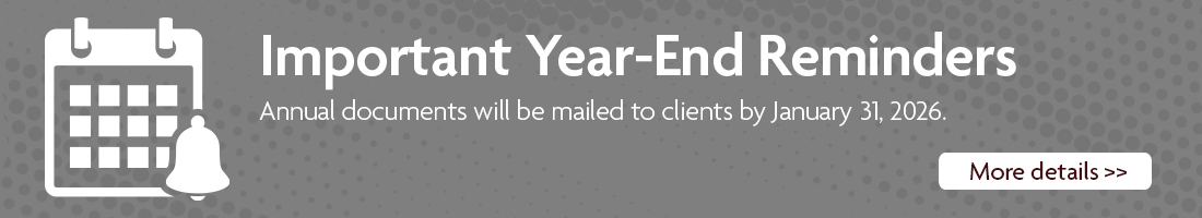 Important year-end reminders