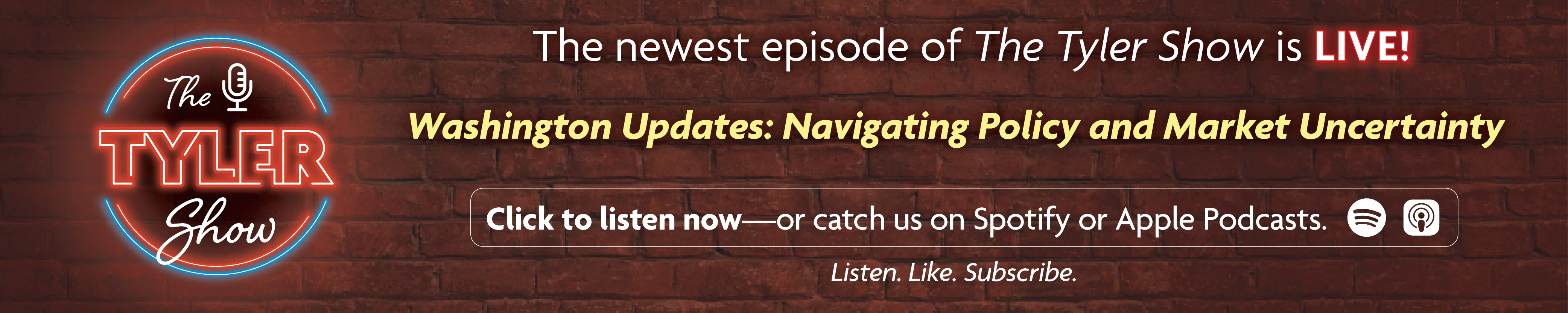 Listen to The Tyler Show podcast now